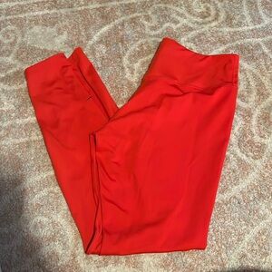 Nike red leggings dry fit smoke-free home